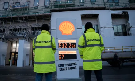 Shell UK headquarters targeted as it reveals record £32.2bn profits