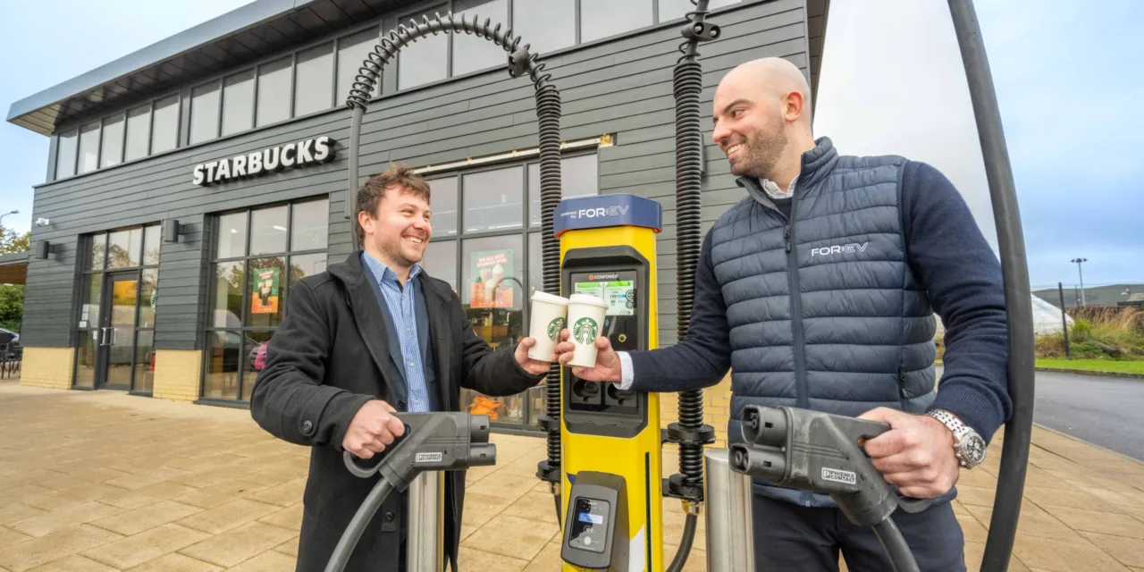 Starbucks charging hubs boost FOR:EV’s growth
