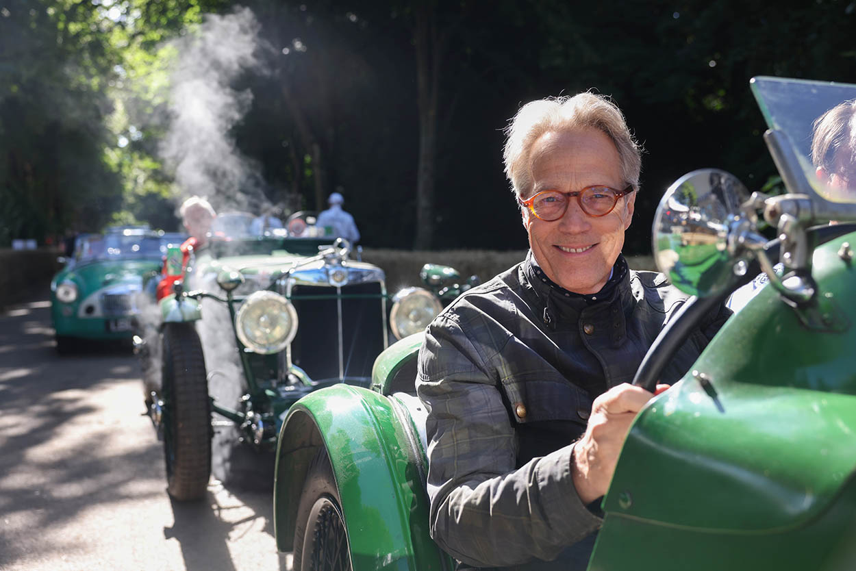 The Duke of Richmond opens the hillclimb at the 2024 Festival of Speed