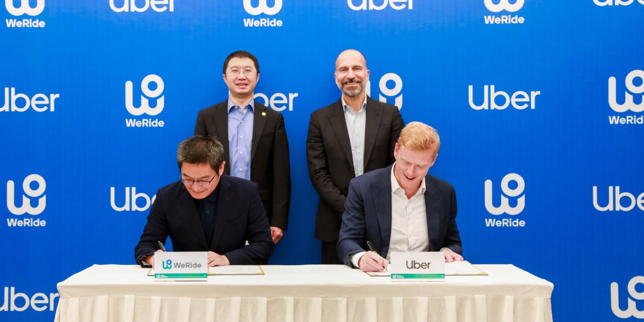 WeRide and Uber announce partnership to bring Autonomous Vehicles to the UAE