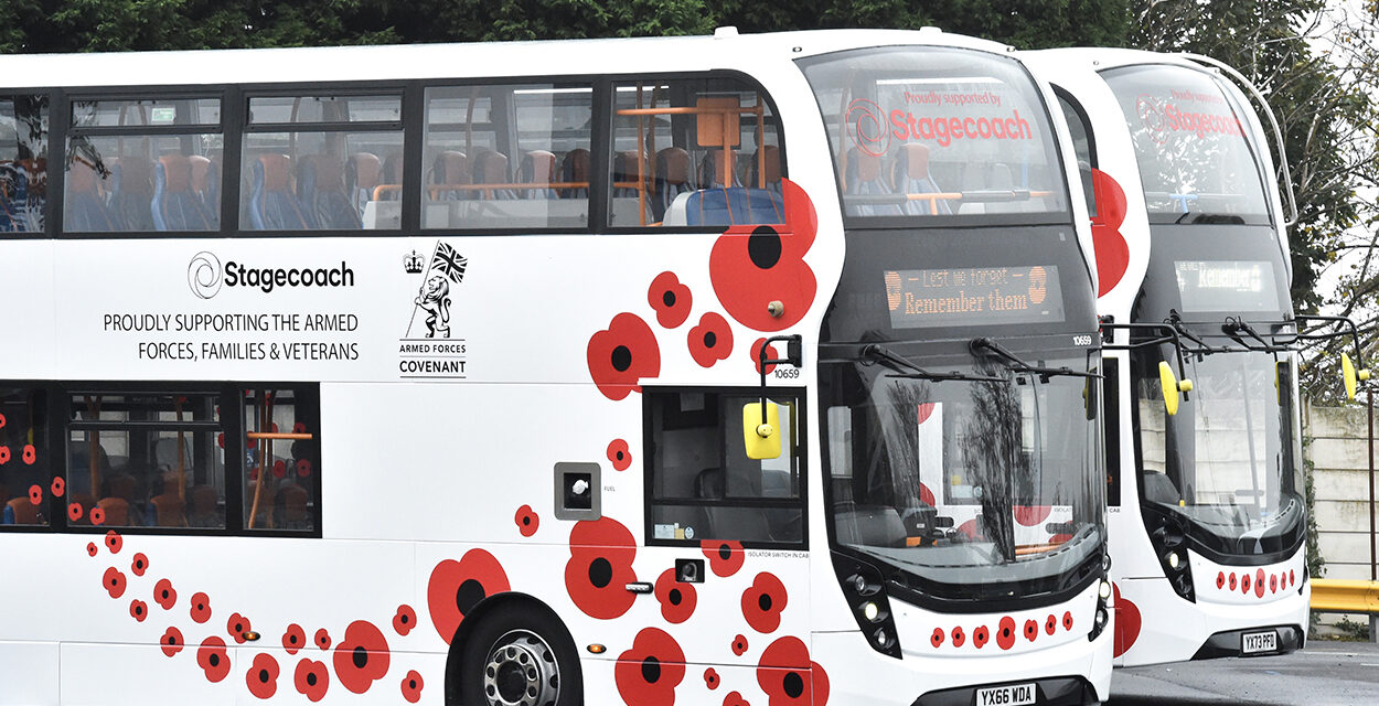 Stagecoach offers free travel to veterans this remembrance weekend