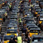 Taxi Drivers Bring Barcelona to a Standstill in Protest of Ride-Hailing Services